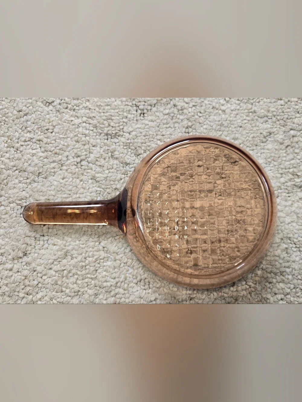 Pyrex Vision Cookware Amber Brown 7” Frying Skillet Pan